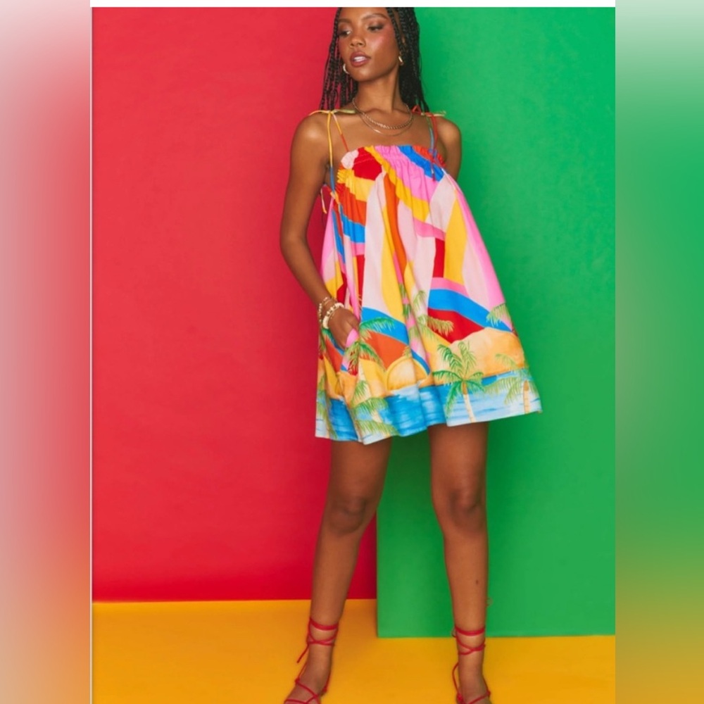 Show Me Your MuMu Multicolor Mini Dress
